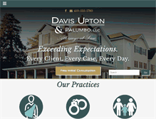 Tablet Screenshot of davisupton.com